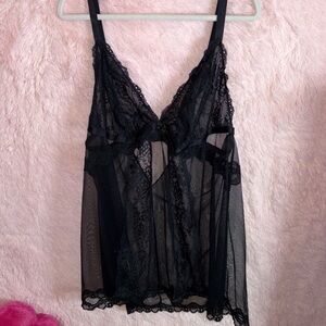Adore me Black Lace Lingerie top